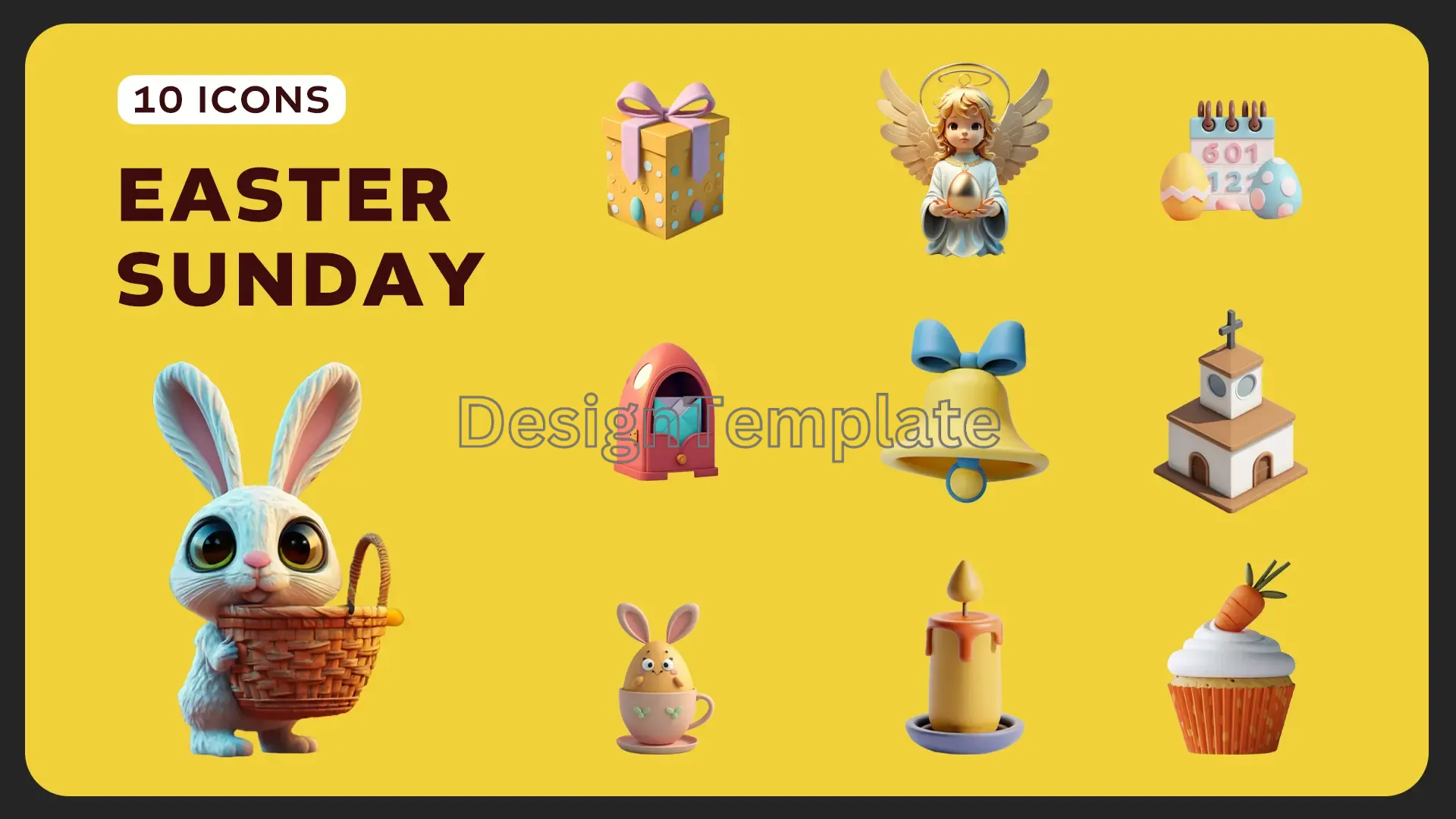 Faithful Festivity Exquisite Easter 3D Elements Pack